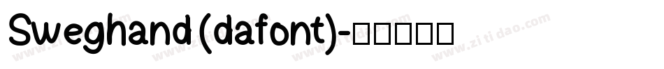 Sweghand (dafont)字体转换